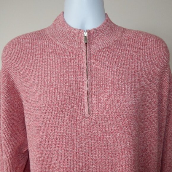 Peter Millar Crown Men Wool Cotton Twisted Knit Quarter Zip Sweater LYCHE XL NWT - Picture 3 of 8